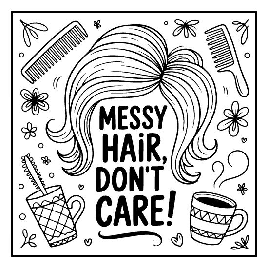 Caffeine required morning coffee quote coloring page, bold and easy adult coffee coloring page