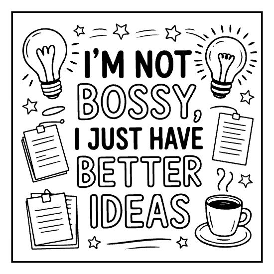 Antisocial mood introvert humor quote coloring page, bold and easy adult sarcastic stress relief page