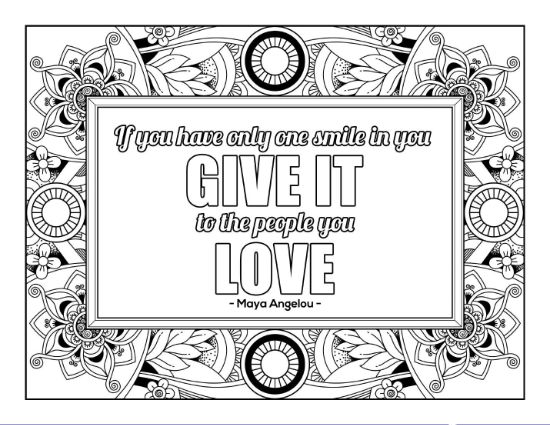 positive-quotes-coloring-pages-for-adults - Page 3
