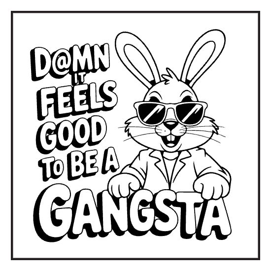Cathartic Phrase Sheet, a sassy swear word lettering coloring page for adults