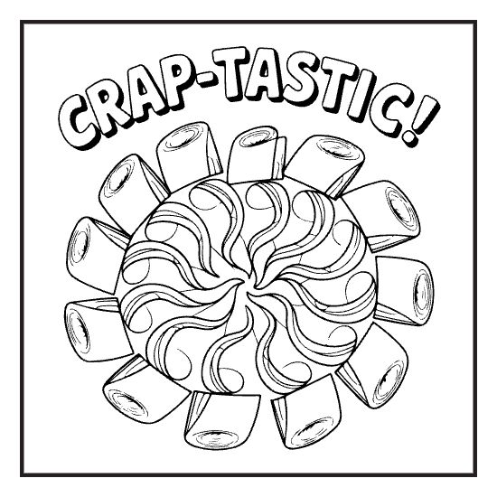 Funny Phrase Page, a sassy swear word lettering coloring page for adults