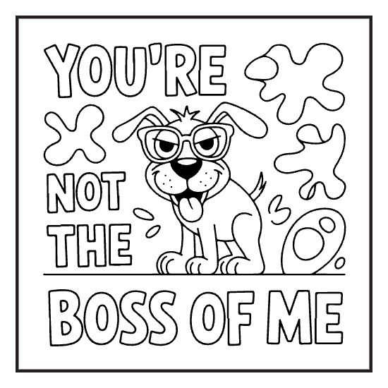 Sassy Quote Page, a sassy swear word lettering coloring page for adults