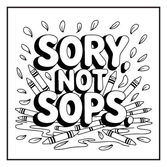 Sassy Swear Lettering, a sassy swear word lettering coloring page for adults