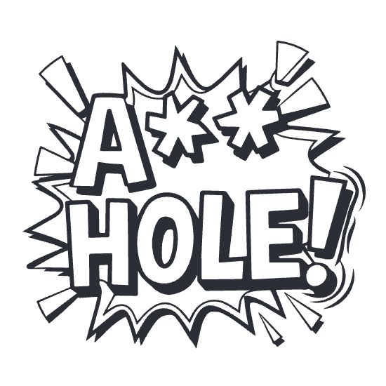 Funny adult lettering print