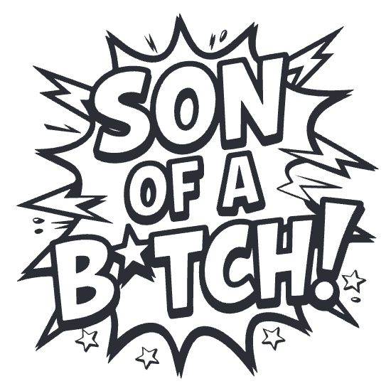 Cathartic lettering print for adults