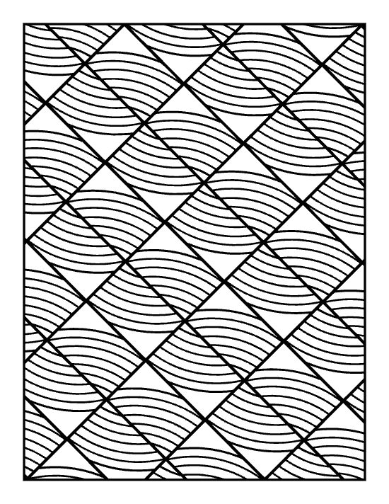 geometric wavy diamond pattern for this abstract design