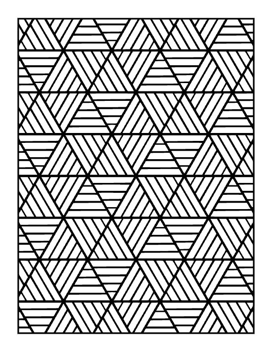 Soft pattern coloring page for adults