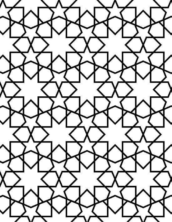 A geometric pattern of interlocking circles