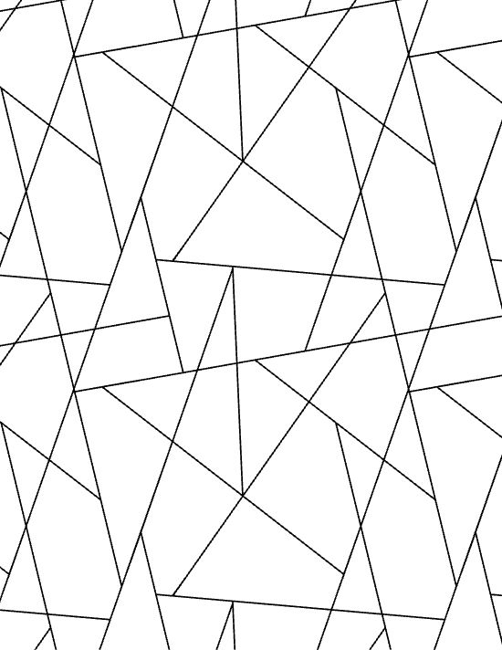 A geometric pattern of angular lines