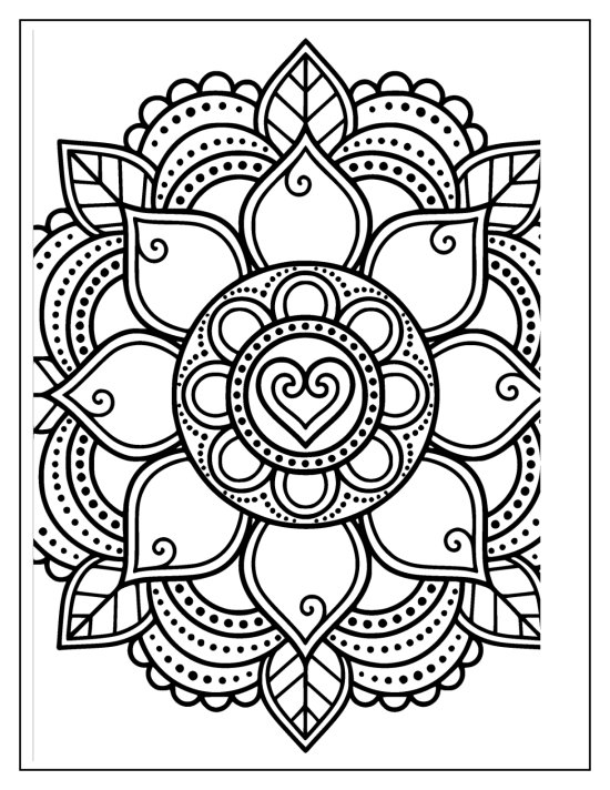 Lotus with delicate petals in many rings around a small flower center, mandala