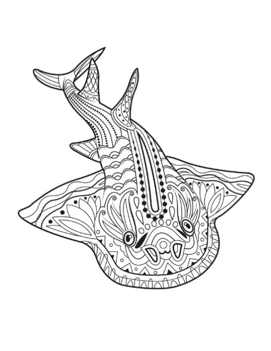 shark coloring page