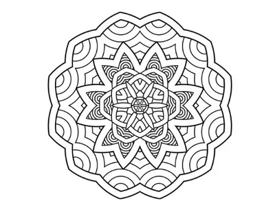 Intricate circular mandala with radiating patterns and floral elements, mandala.